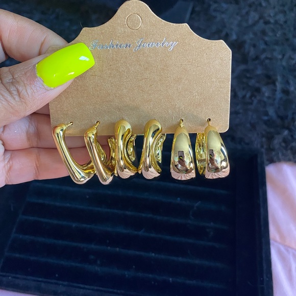 Gold Statement Rings Set - Picture 3 of 5